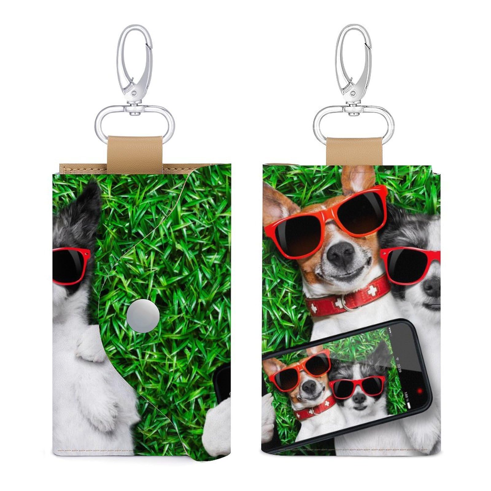 キーホルダー　キーケース　カードケース　名刺入れ　ケース　小銭入れ　ま緑色 キーホルダー キーケース カードケース 名刺入れ コインケース