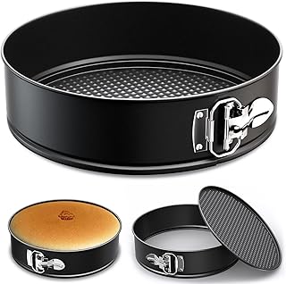 CasaCulina 7 Inch Non-stick Springform Pan Cheesecake Pan Cake Pan, Cheese Cake Pans with Removable Bottom for Baking, Dee...