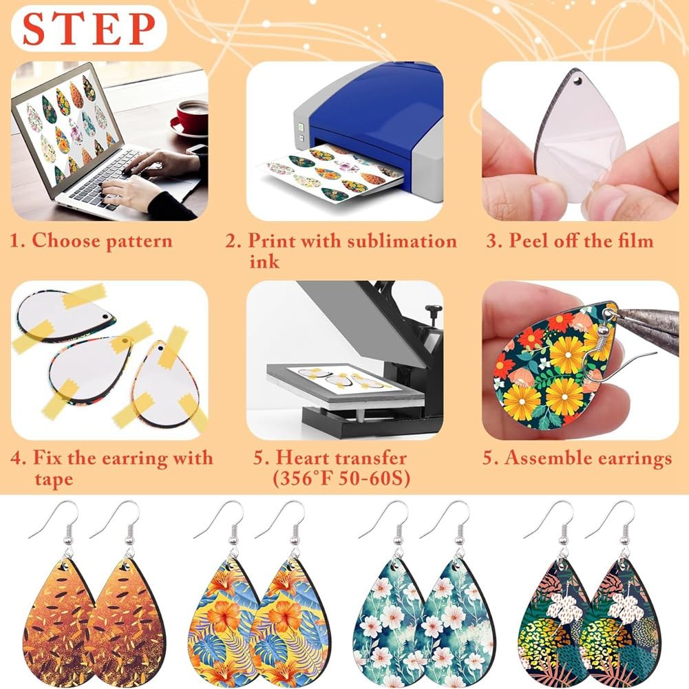 Crochets Acier Inoxydable Boucles D'Oreilles Vierges SOFPLATE - Lot 120 Pièces Bois Blanc Pour Sublimation Boucles Oreilles Bois Blanc Crochets Acier Inoxydable Boucles D'Oreilles Vierges SOFPLATE - Lot 120 Pièces Bois Blanc Pour Sublimation Boucles Oreilles Bois Blanc