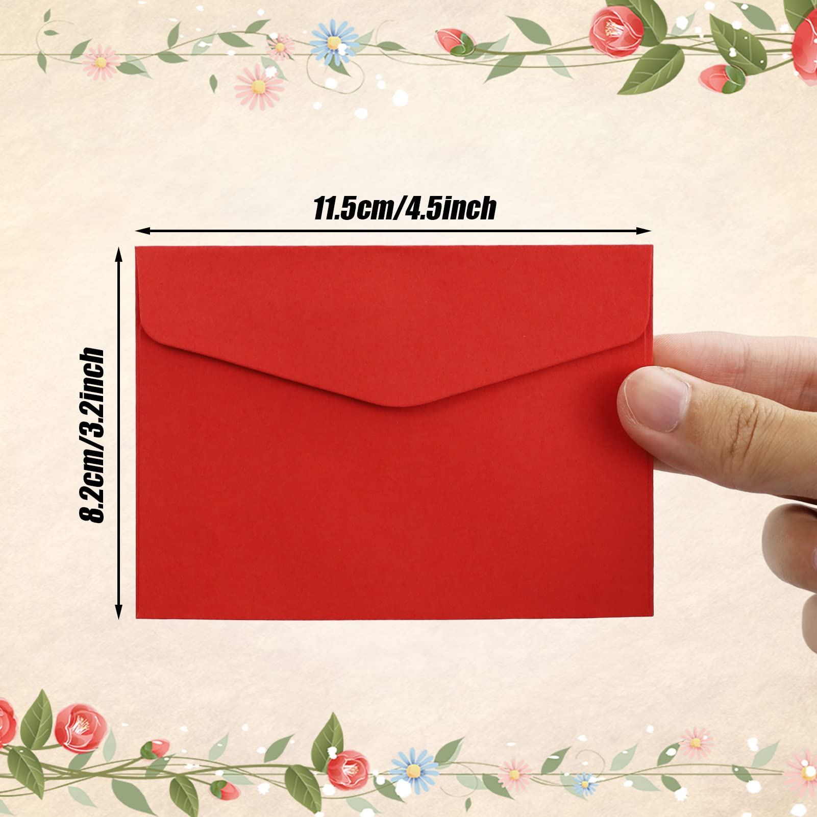 60 Sztuk Mini Kolorowe Koperty 10 x 8 cm - Urocze Prezentowe Koperty Na Boże Narodzenie, Święto Dziękczynienia, Ślub, Artykuły Na Przyjęcie Urodzinowe