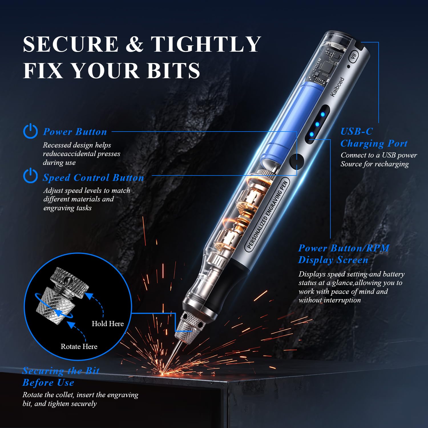 Cordless Engraving Pen - 63 Kits & Easy Crafting -4 Cordless Engraving Pen - 63 Kits & Easy Crafting -4
