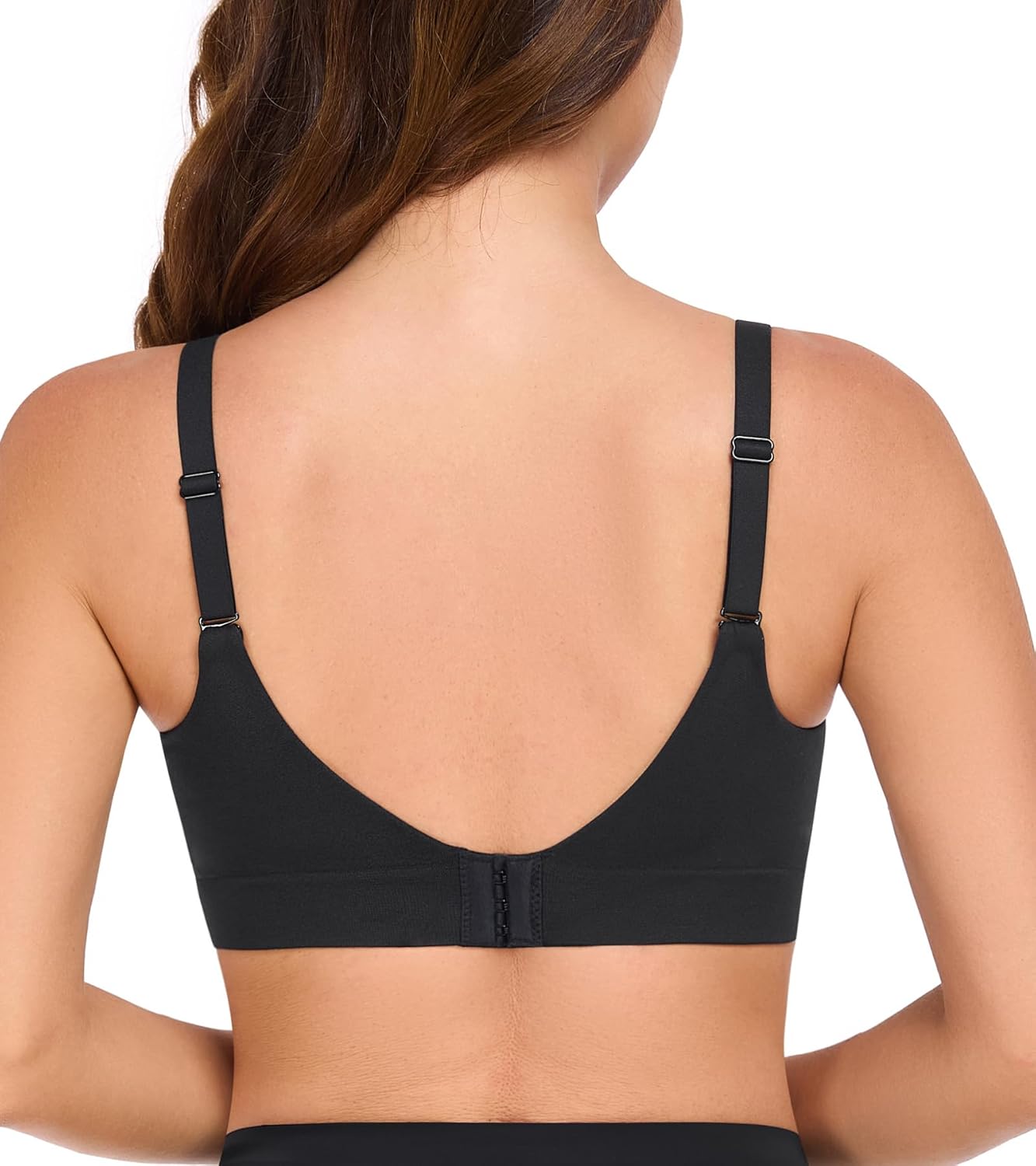 Women's Full Coverage Plus Size Bras Wireless Bra Supportive Push Up Bralettes - Image 5