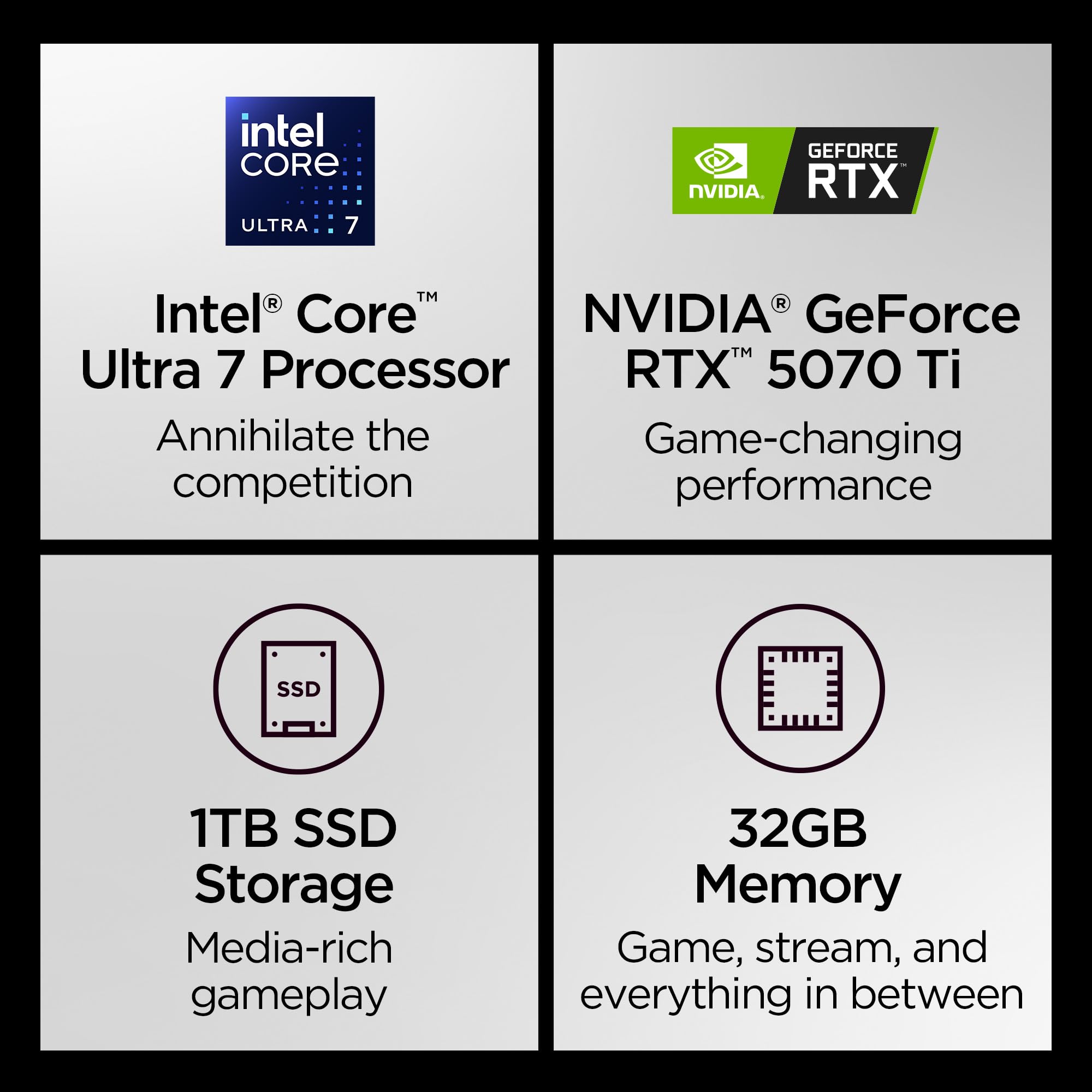 Lenovo Legion Pro 7i – AI-Powered Gaming Laptop – Intel® Core Ultra 7 255HX – 16" WQXGA PureSight OLED Display – 240Hz – NVIDIA® GeForce RTX™ 5070 Ti – 32GB Memory – 1TB Storage – PC GamePass