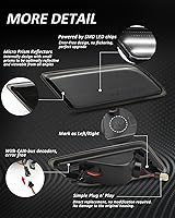 Vista 2 de Bestview luces LED de marcador lateral compatibles con Mercedes-Benz Clase C W204 LCI (C250, C300, C350) 2012-2014, lente ahumada, luz blanca