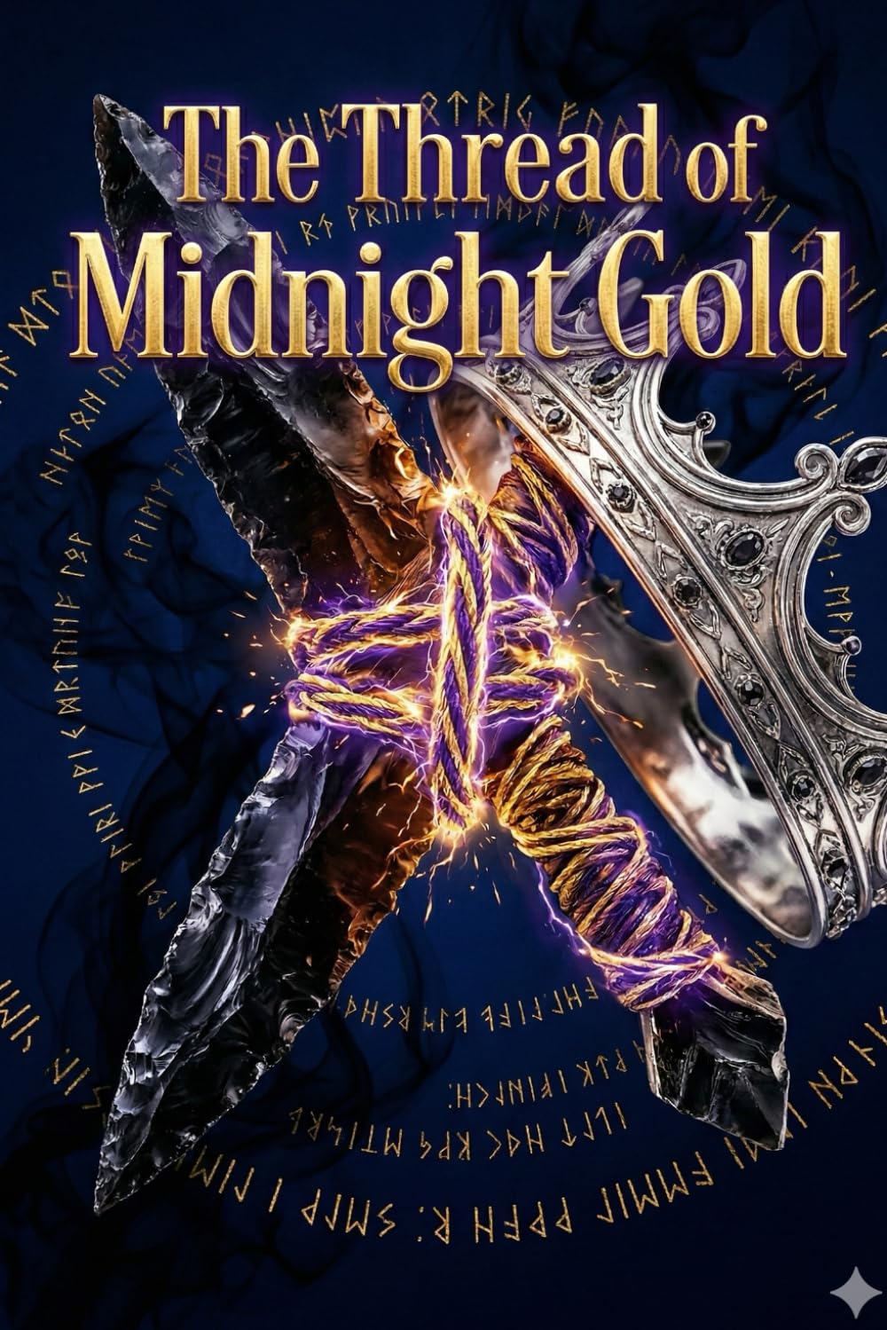 THE THREAD OF MIDNIGHT GOLD: A Forced Proximity Romantasy Novella.