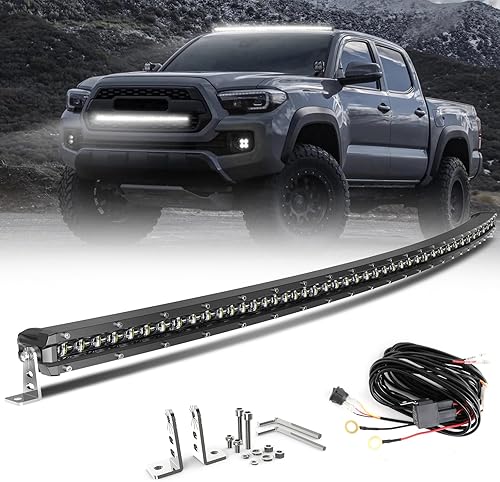 Miniatura 7 de CO LIGHT Barra de luz LED curvada de una fila de 32 pulgadas  Lente de proyector 6D  Haz combinado de punto e inundación  Luz de conducción delgada