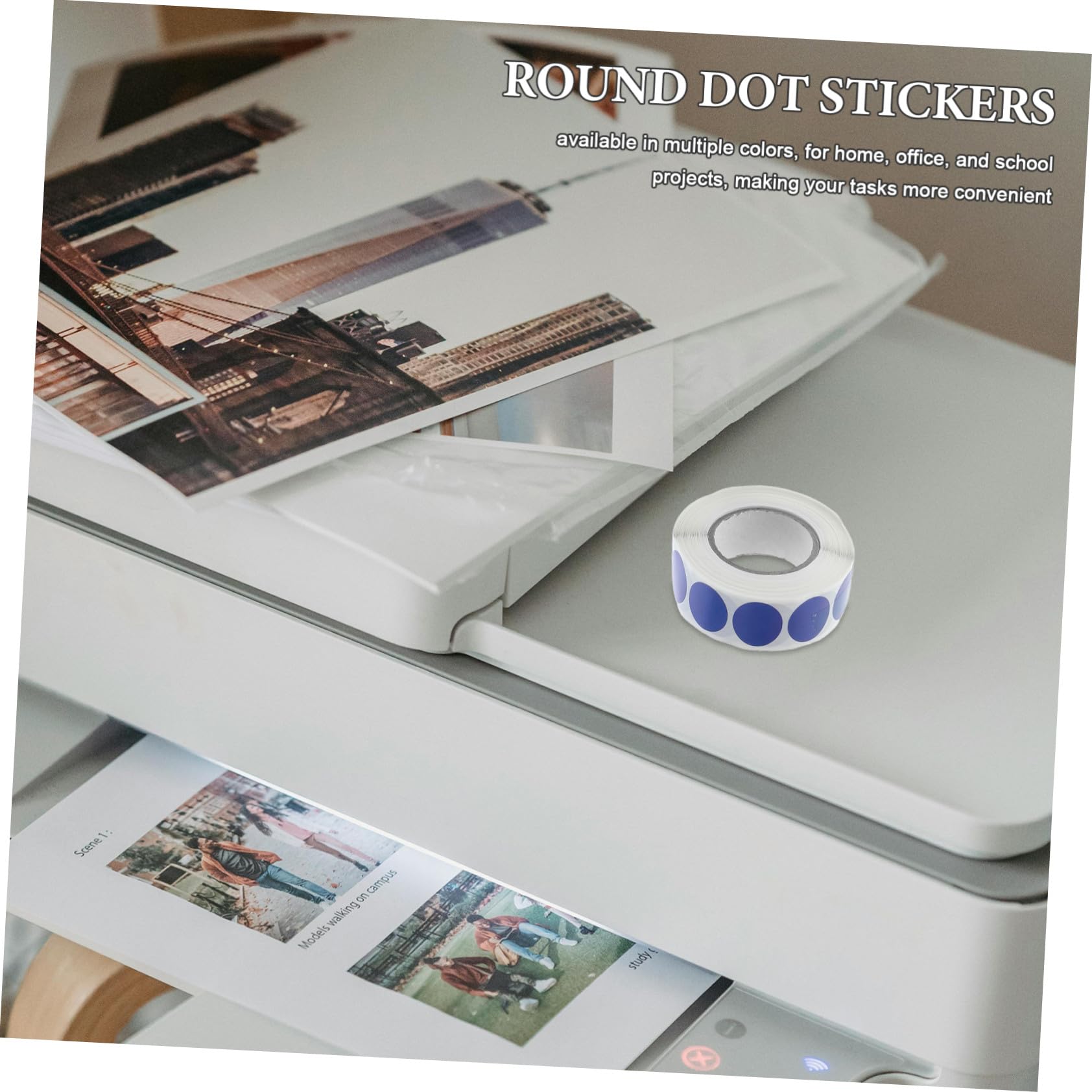 15 pièces Étiquettes Autocollantes Rondes Adhésives Gommettes Codage Couleur Multiusage pour École Maison et Bureau Repositionnables et Faciles à Enlever