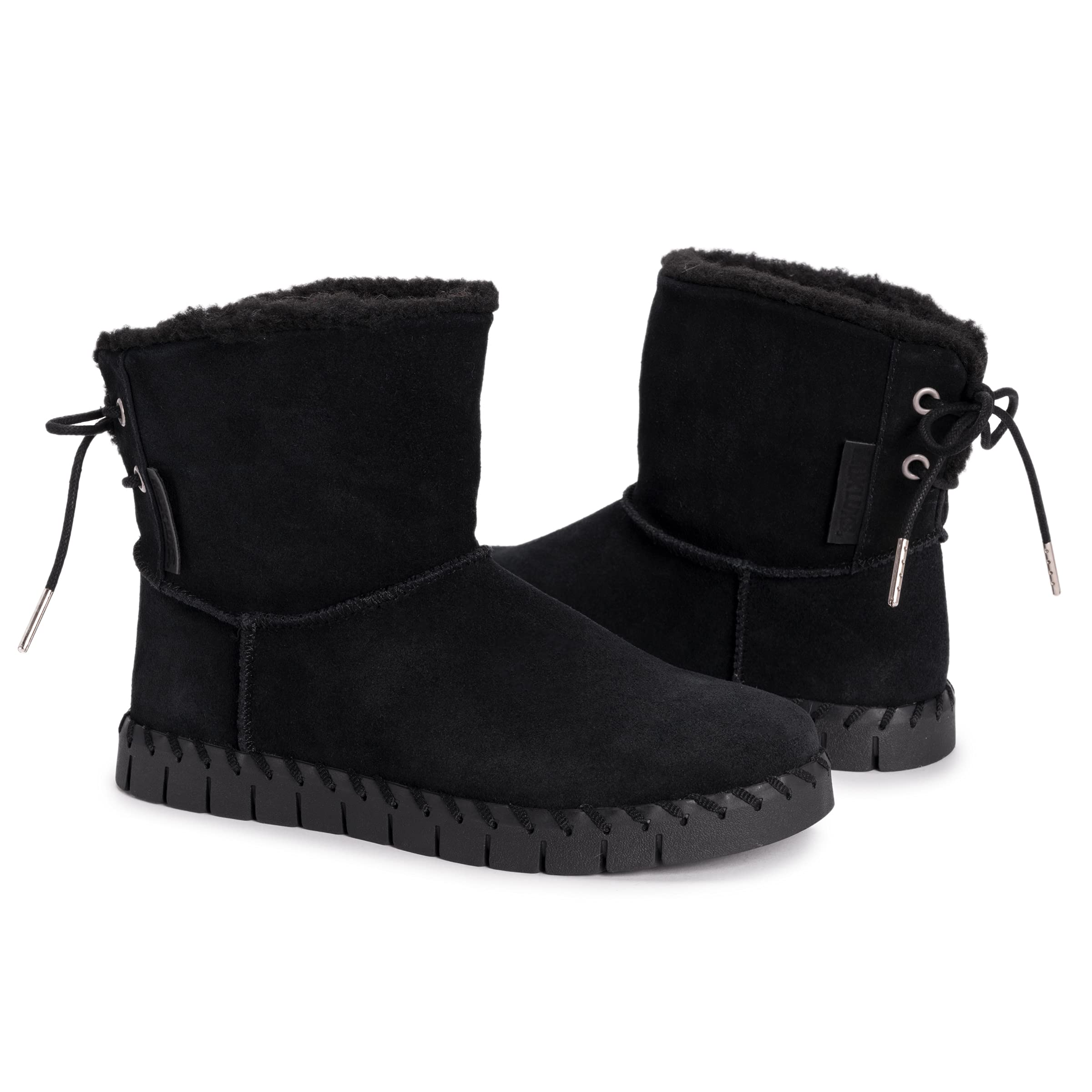 MUK LUKS Damskie buty Flexi Albany Fashion, Czarny, 37 EU