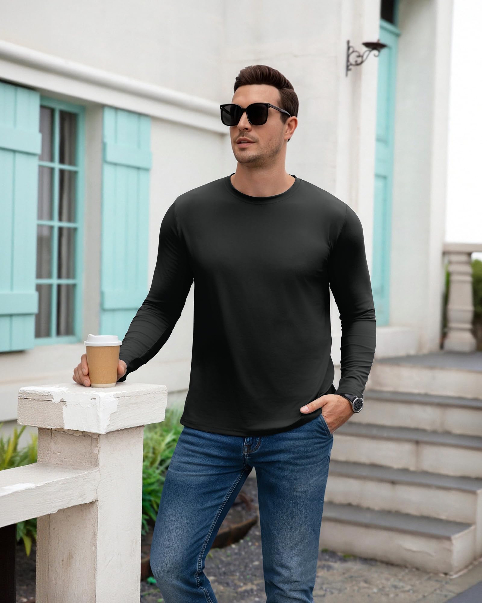 Boyzn 2, 3 lub 4 sztuki w opakowaniu t-shirtów dla mężczyzn, basic z bawełny, luźne, lekkie, na lato, z krótkim rękawem, do noszenia na co dzień, z okrągłym dekoltem