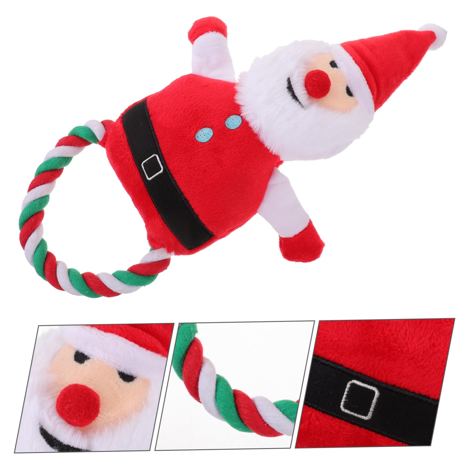 Sosoport 5stücke Puppy Chew Toy Im Santa Claus Design Xmas Molar Spielzeug Für Hunde Langlebig Und Quietschend Für Zahnpflege Und Spielerisches Kauen Für Große Und Kleine Hunde