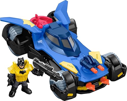 Miniatura 2 de Fisher-Price Imaginext Scooby-Doo Transforming Mystery Machine, DC Super Friends Batmobile, Multicolor