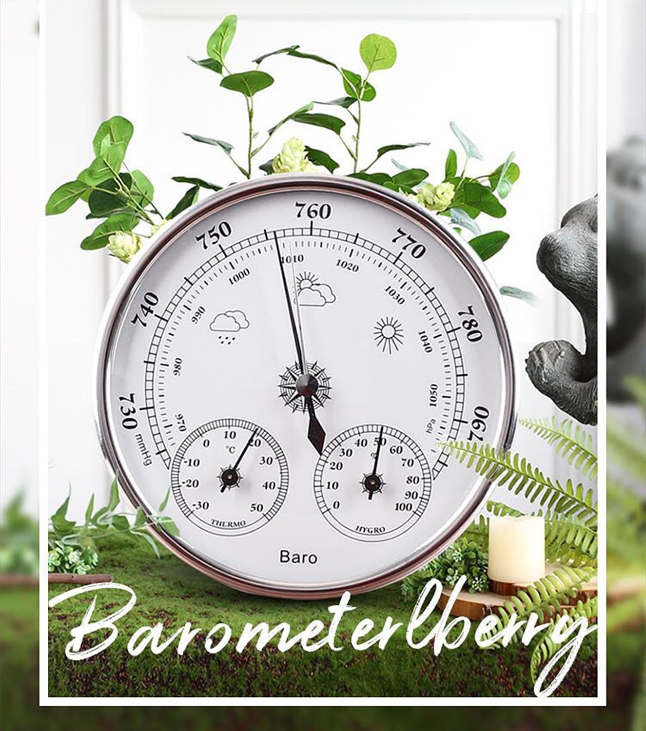 Amazon.co.jp: LONGMUN 気象計 温度湿度計 温湿度計 壁掛け用 おしゃれ