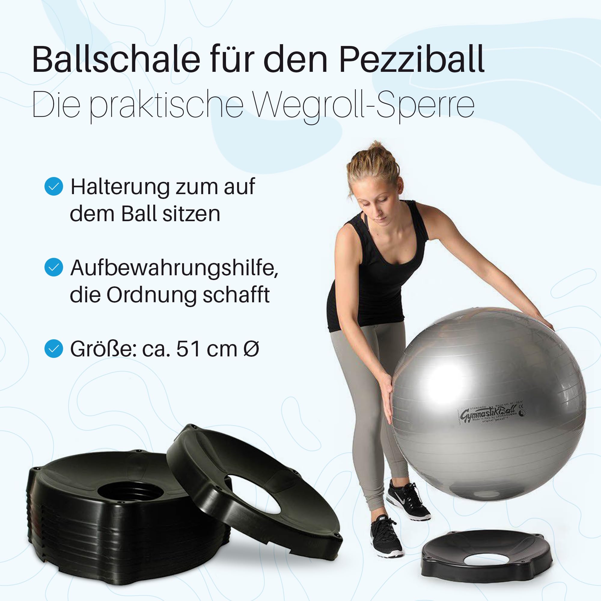 PEZZI Original Pezziball MAXAFE mit Ballschale Sitzball