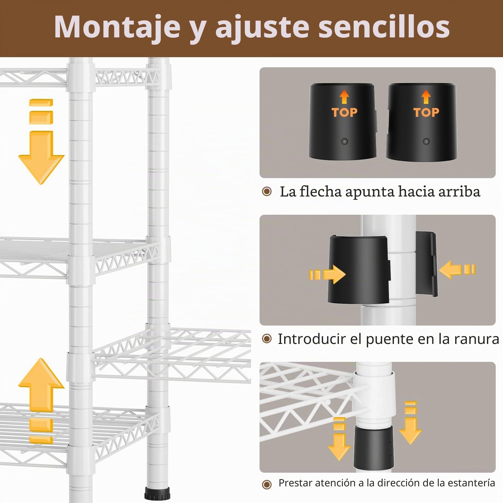 Himimi Perchero con 4 Cajones, Armario Abierto con 3 Barras para Ropa & Estantes de Altura Regulable, Estructura Metálica Resistente para Dormitorio, Lavadero, Balcón 154x40x180cm Blanco