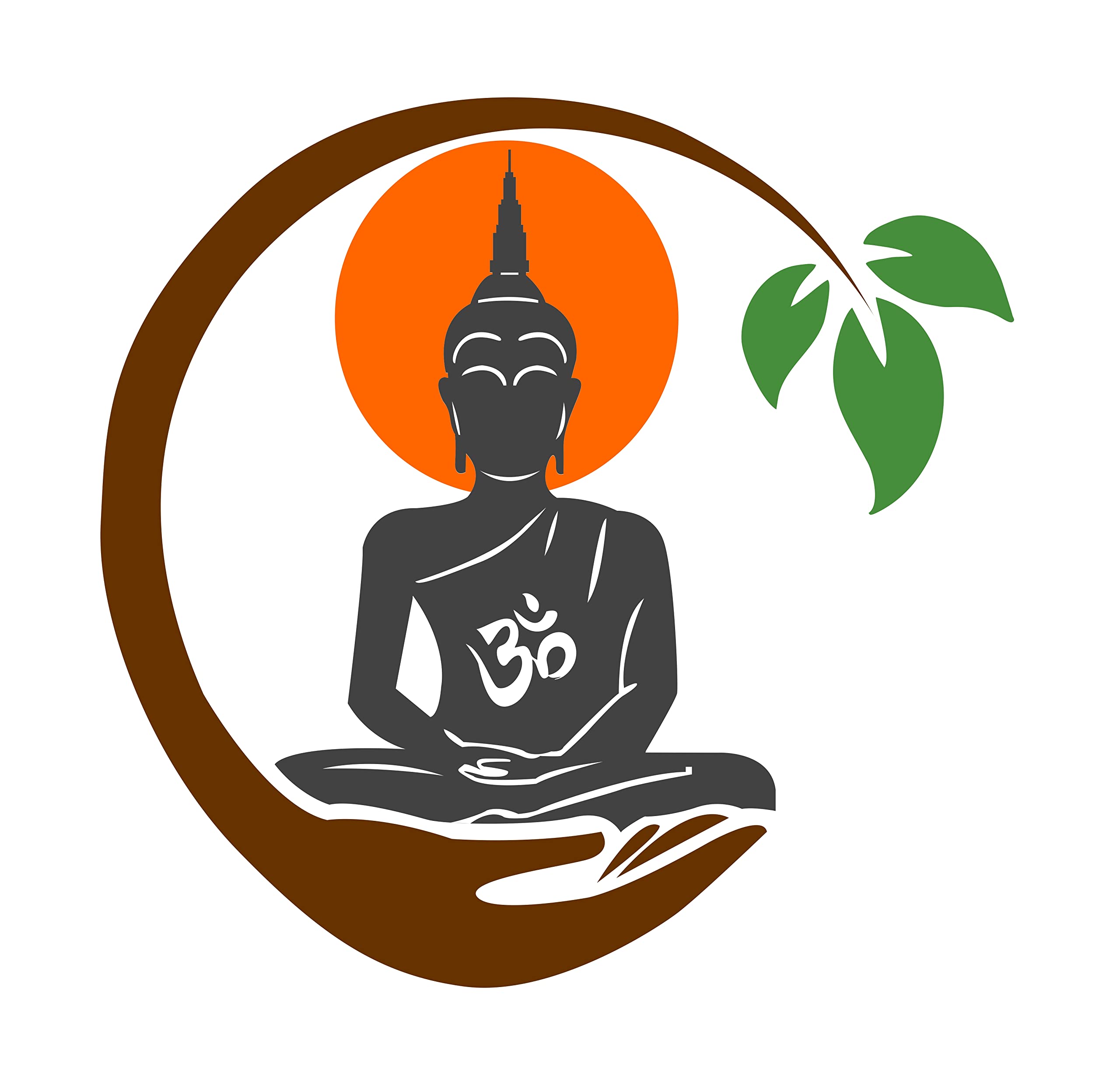 Psychedelic Collection Meditation Buddhist Beautiful Design PVC Vinyl Multicolor Decorative Wall Sticker for Wall Decoration Size : 89 cm X 78 cm