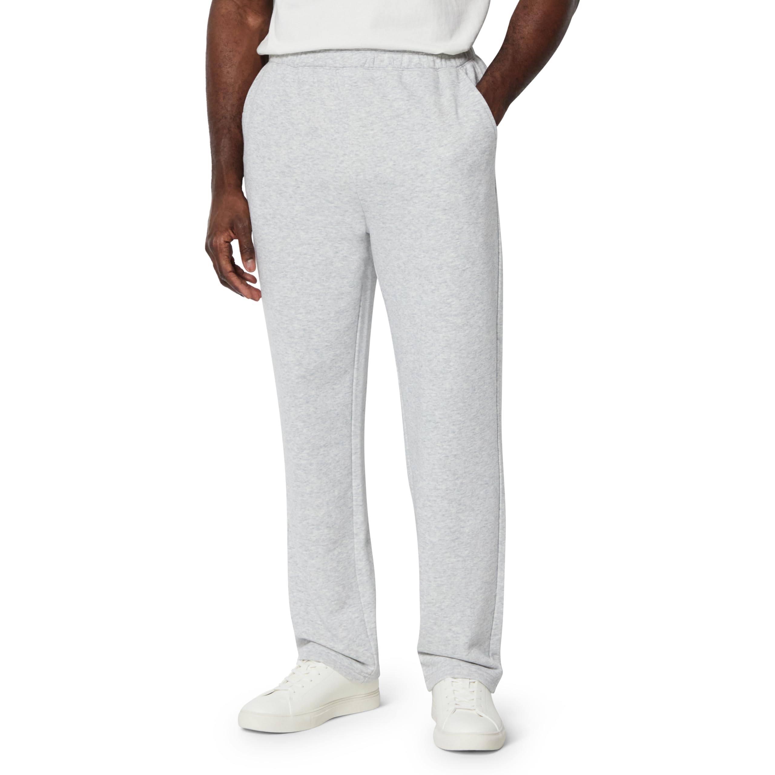 Men's Regular-Fit Soft Cotton Open-Hem Sweatpants