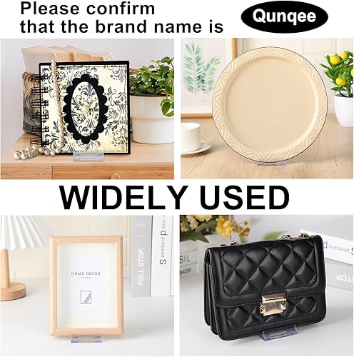 Miniatura 6 de Memorywuu 6 paquetes de soporte ajustable para bolso, soporte de acrílico transparente para cartera, bolsos, bolsa de joyería, organizador para