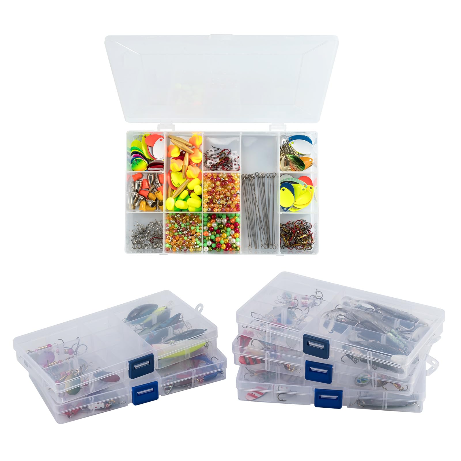 Dr.Fish 60 Pieces Fishing Lures Kit with 1720-Pieces Walleye Rig Making Kit