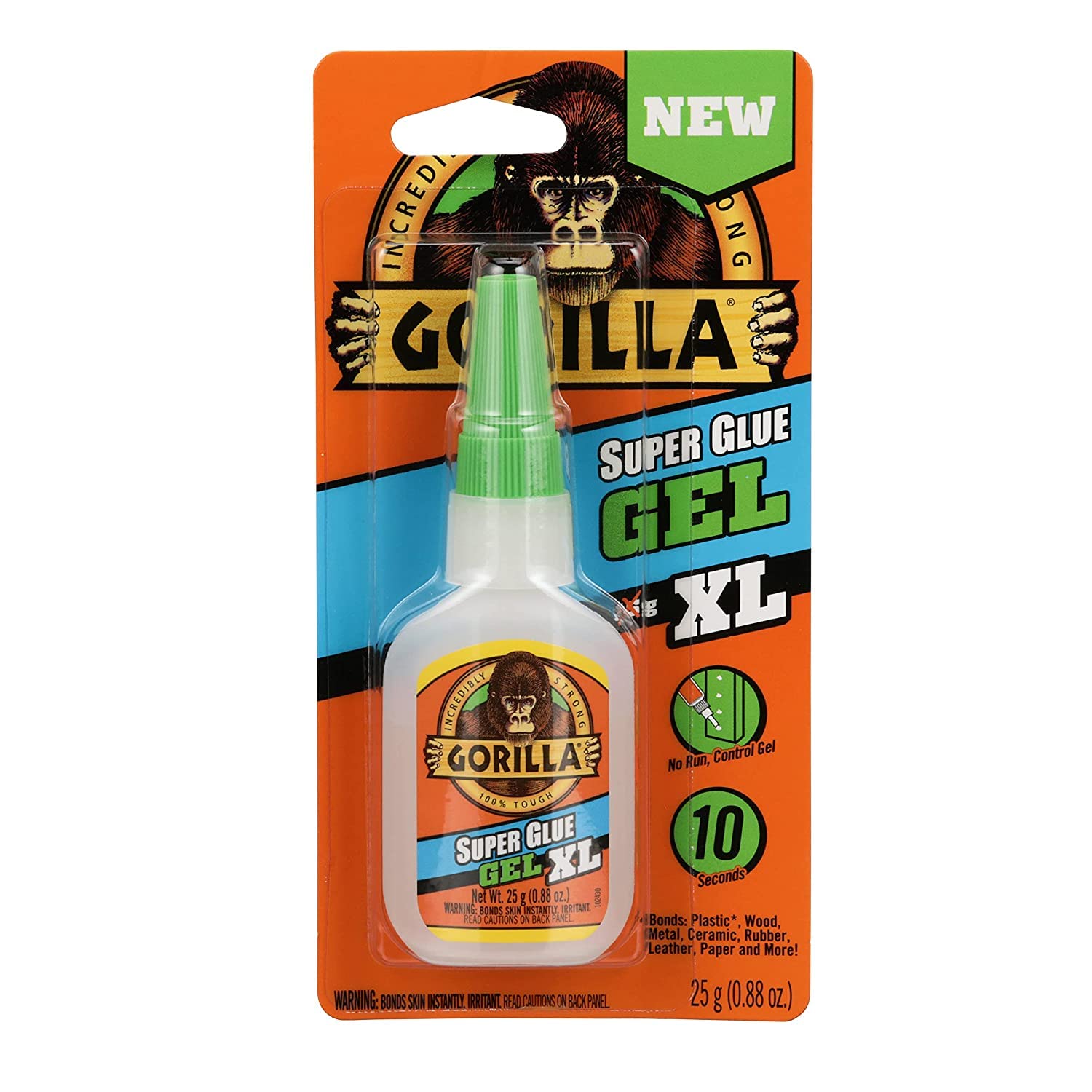 Gorilla Super Glue Gel XL, Clear Glue, 25 Gram (Pack of 1) - All Purpose and Fast Setting for Projects and Repairs