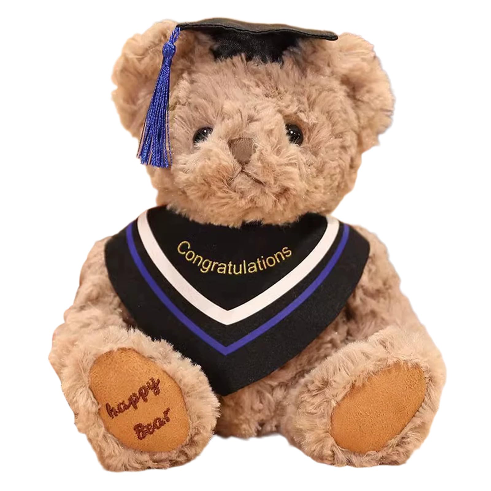 Alaiyaky Graduation Bear with Graduation Hat, 9" Plush Bear Graduation Gifts for Her Cute Stuffed Animal Graduation Presents Graduation Decorations, Graduation Gifts for Girls Boys (Type H)