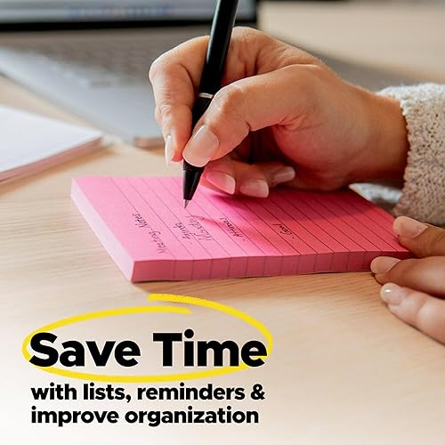 Miniatura 6 de Post-it Notas desplegables súper adhesivas, 3 x 3 pulgadas, 18 blocs, 90 hojasbloc, 2 veces el poder de adherencia, suministros de regreso a clases f