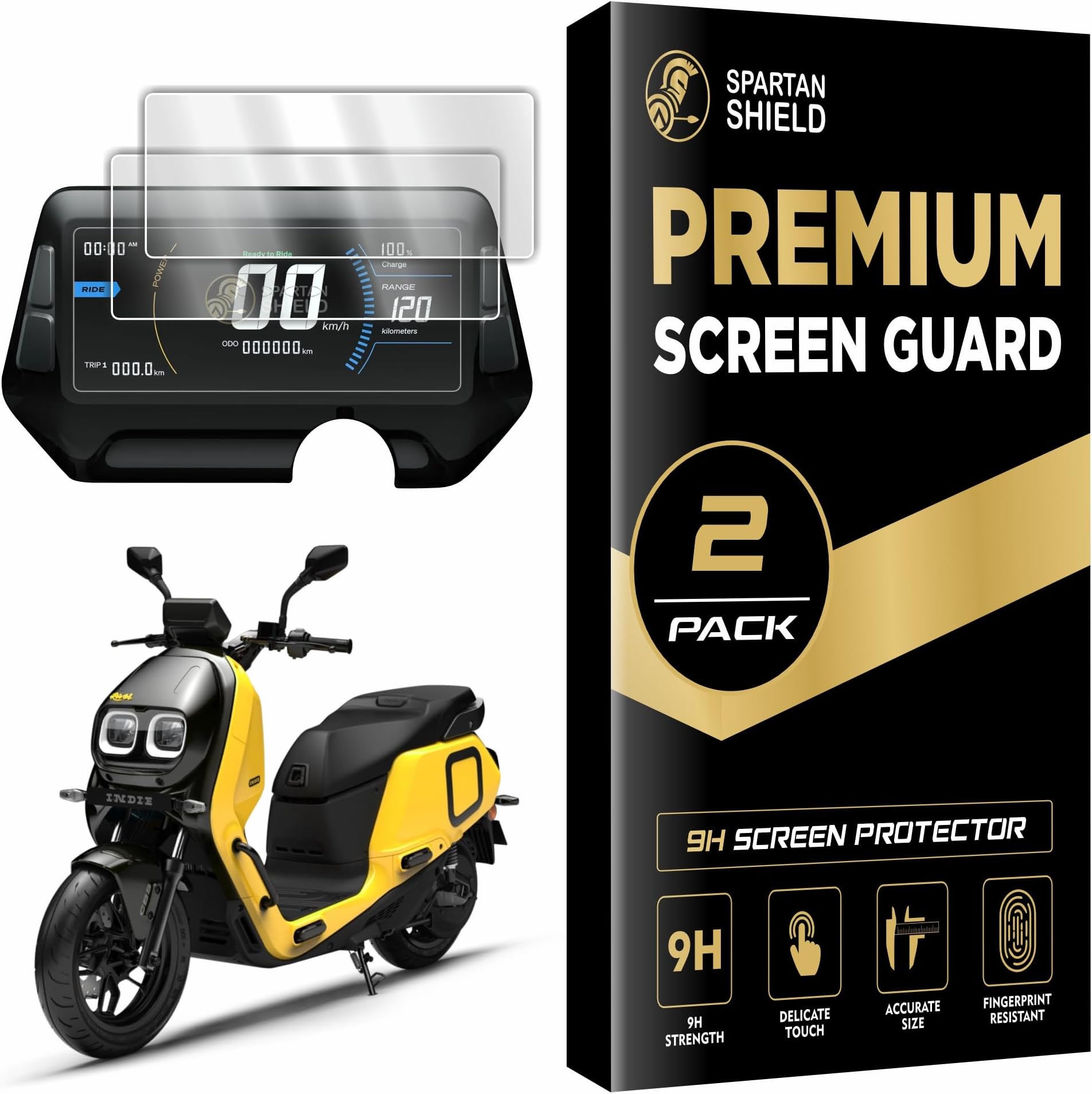 [2 PACK] Screen Guard For RIVER INDIE GEN 1 & GEN 2 (2022-2024) Electric Scooter || 6 Inch Color LCD Display Protector || Anti Scratch | Water Resistant | HD Clarity || Bubble Free || Indie STD 6-inch Digital Instrument Cluster Film || RiverIndie Gen1 & Gen2 EV Accessories 2026 [NOT TEMPERED GLASS]