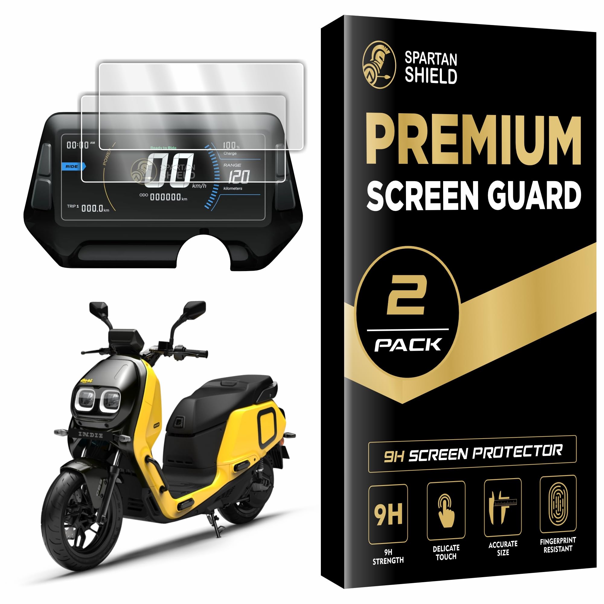 [2 PACK] Screen Guard For RIVER INDIE GEN 1 & GEN 2 (2022-2024) Electric Scooter || 6 Inch Color LCD Display Protector || Anti Scratch | Water Resistant | HD Clarity || Bubble Free || Indie STD 6-inch Digital Instrument Cluster Film || RiverIndie Gen1 & Gen2 EV Accessories 2026 [NOT TEMPERED GLASS]