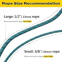 Vista 8 de Fida - Correa antideslizante duradera, correa resistente de presilla de 6 pies x 1/2 pulgada, cómoda correa de entrenamiento para perros grandes