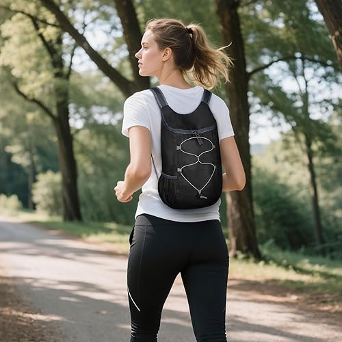 Miniatura 6 de Mochila plegable ligera para senderismo, 20 litros, para acampar, ciclismo, al aire libre, color negro Negro,Azul,Gris,Verde,Azul