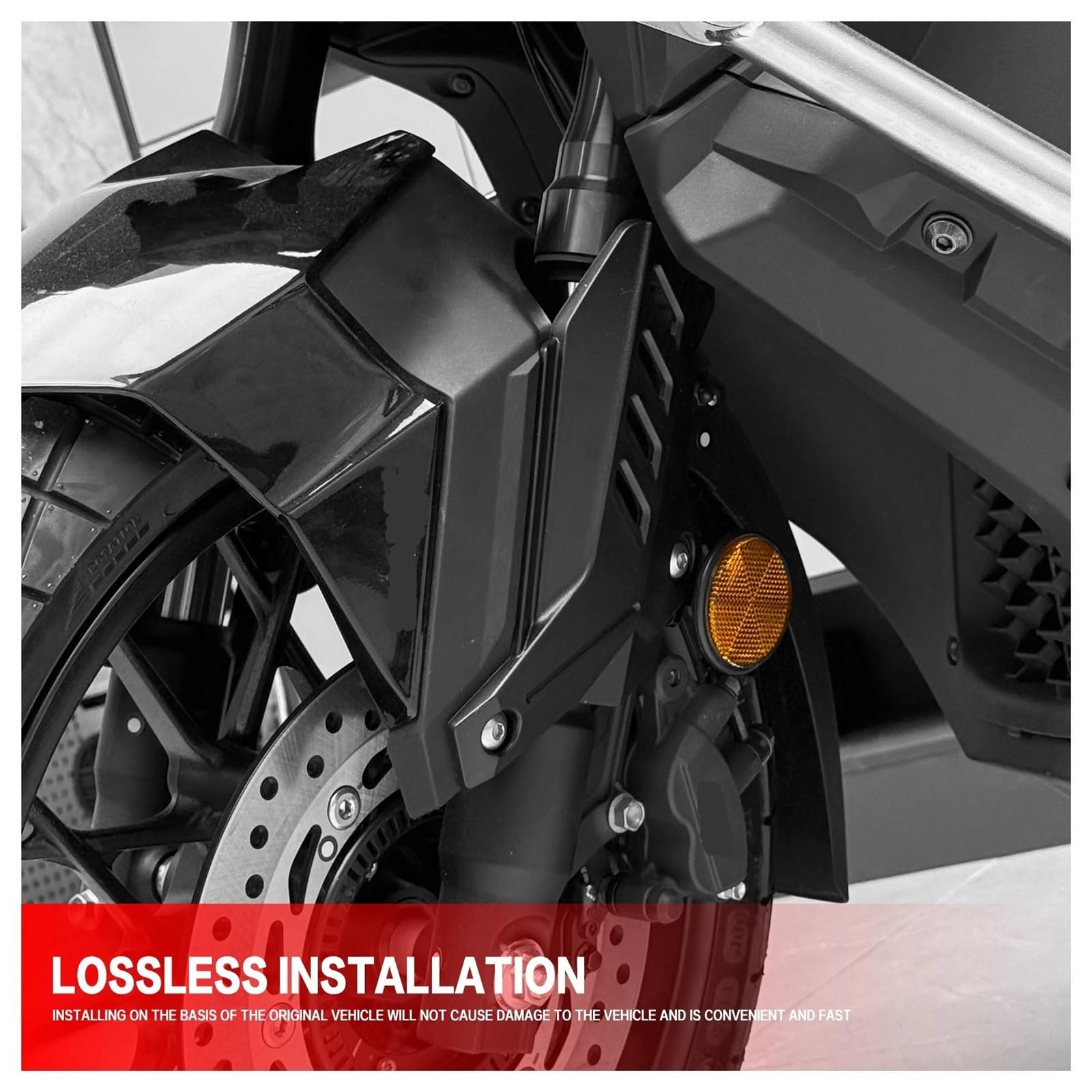 Adatto per HONDA ADV350 2022-2026 2025 Accessori Moto Forcella Anteriore Guardie Ammortizzatore Coperchio di Protezione protezione forcella(Black)