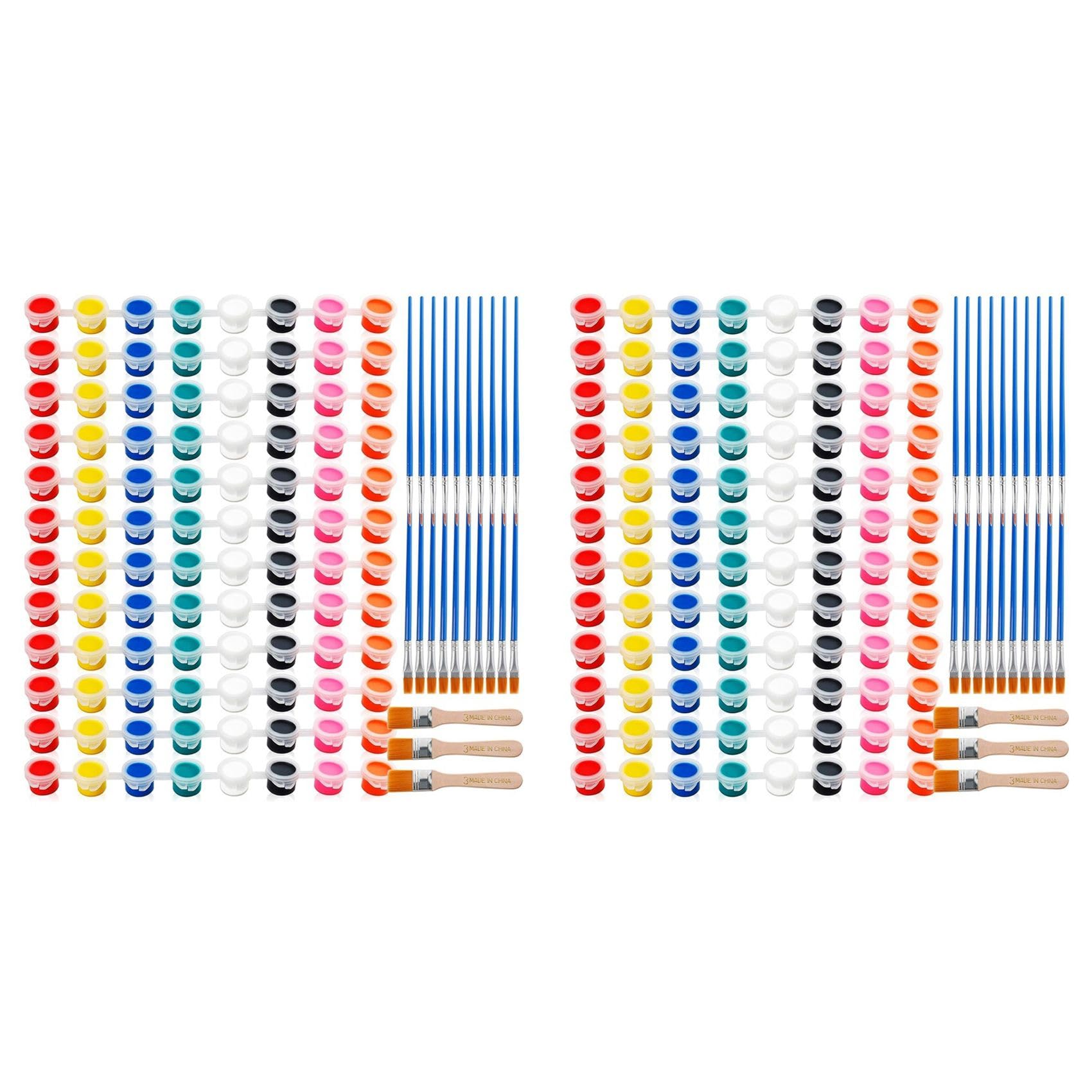 Set da 40 Mini Colori Acrilici, per Pittura Artistica e Artigianale, Set di Colori Lavabili per DIY per Feste di Compleanno A Casa
