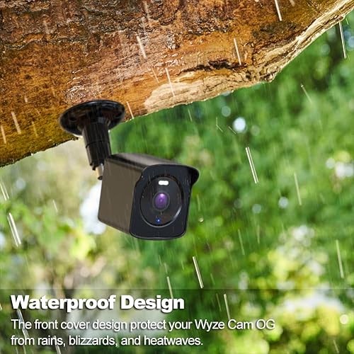 Miniatura 10 de Soporte de pared para telefoto Wyze Cam OG y Wyze Cam OG, cubierta protectora resistente a la intemperie y soporte de montaje en pared ajustable de