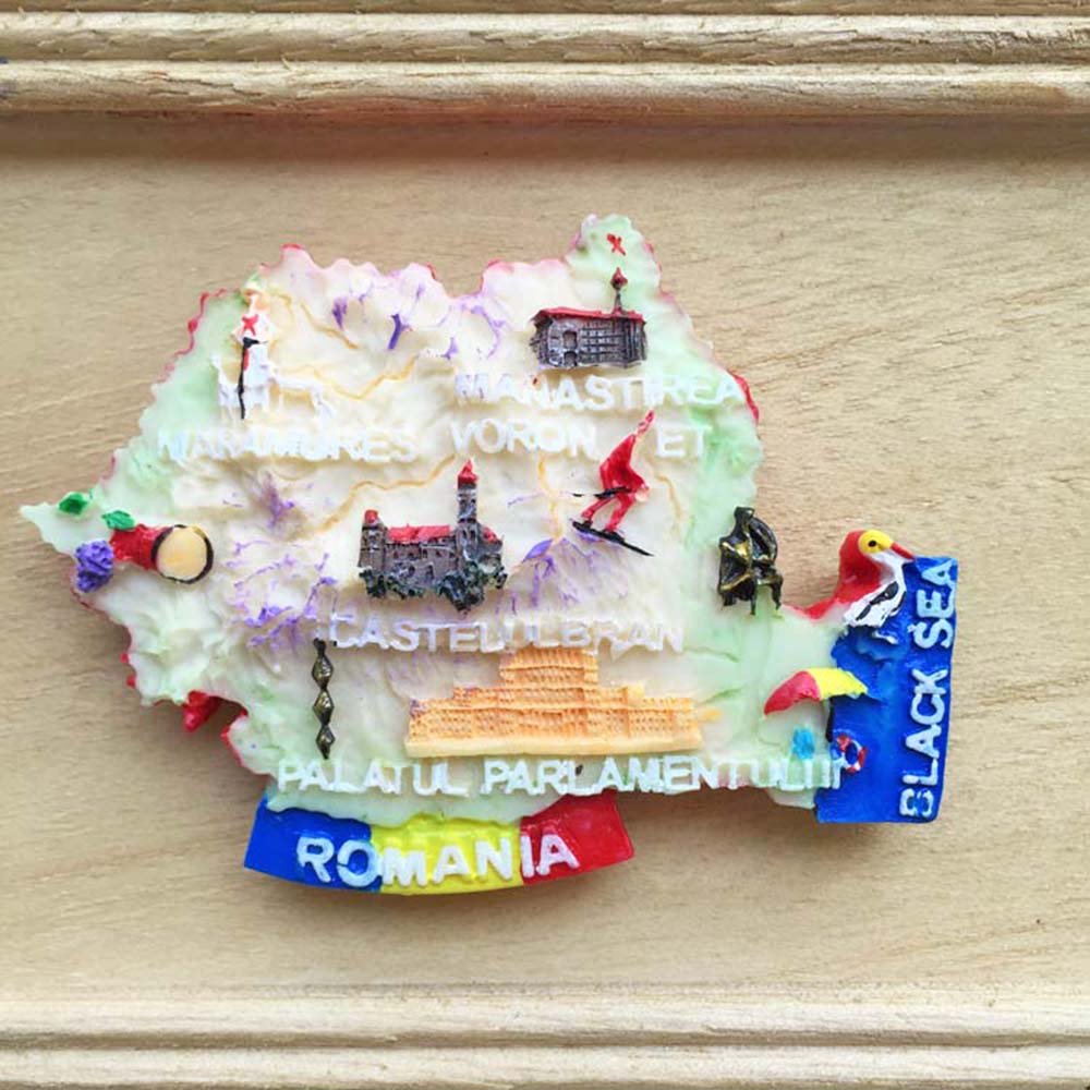 Bucarest Romania Magnete da frigorifero 3D souvenir da viaggio