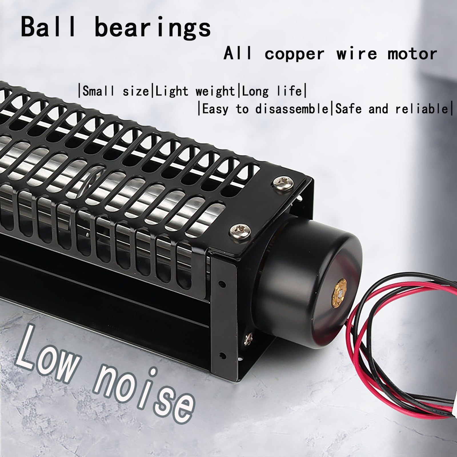 Multifunktionaler Kühllüfter, 12 V/24 V Querstromlüfter - bürstenloser Kupfermotor, breiter, geräuscharmer Luftstrom, zur Gerätekühlung(50420,24V)