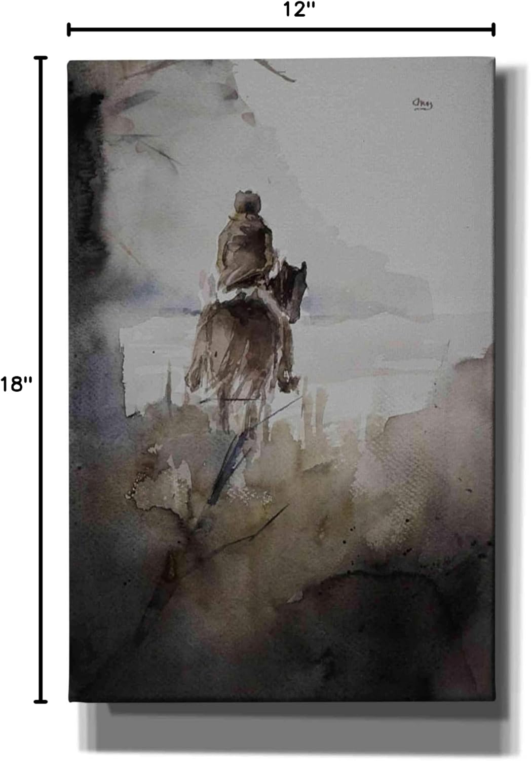 Epic Graffiti 'From Afar' by Oscar Alvarez Pardo, Canvas Wall Art, 12"x18"