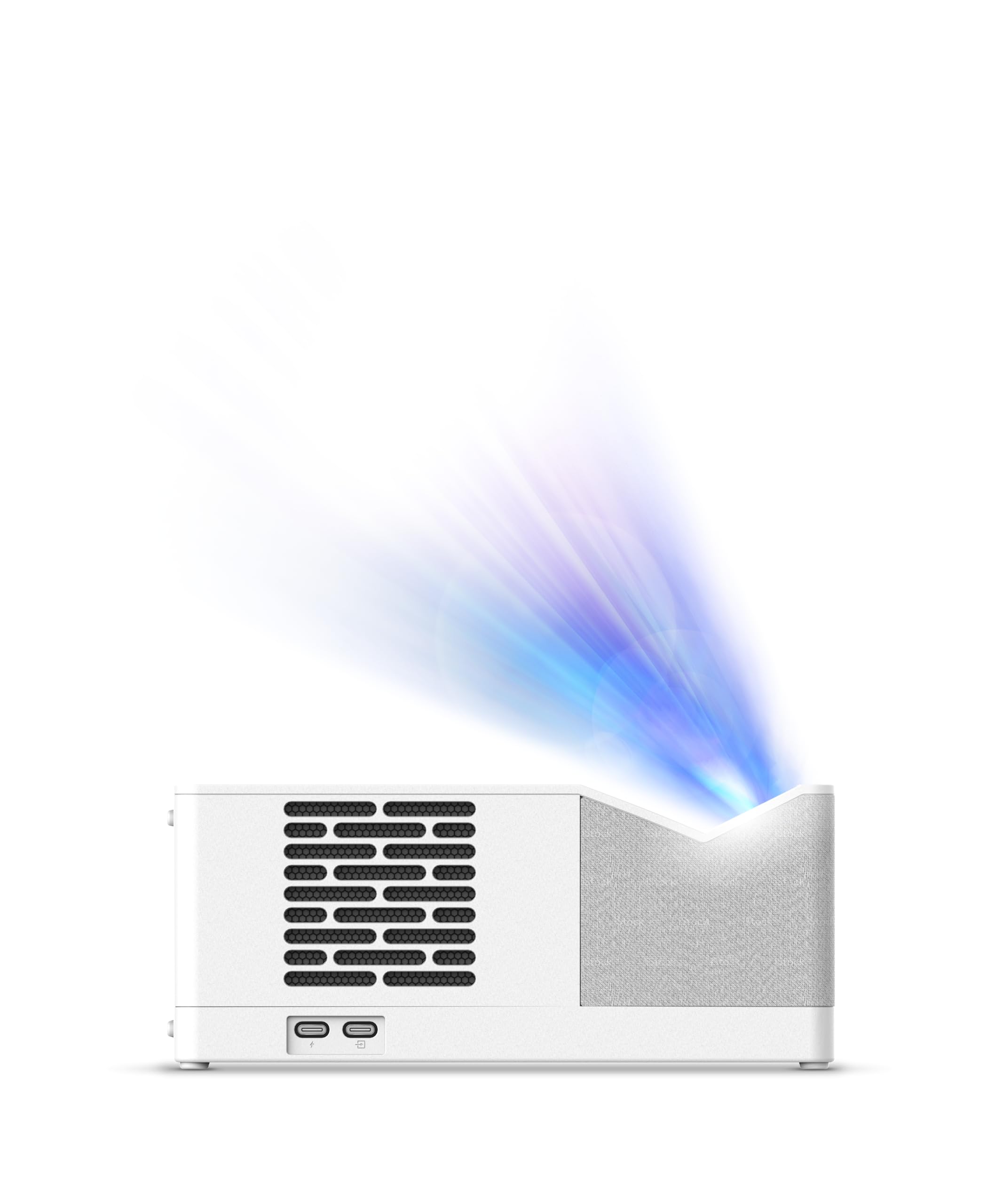 Philips UL5 Smart, Vidéoprojecteur Ultra Courte Focale, Full HD 1080p, Triple Laser, Wi-FI, Correction d'image avancée, Son Stéréo, Système Lumin OS avec Applications, Blanc