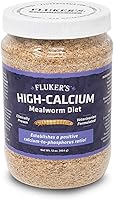 Vista 2 de Fluker's Dieta de gusanos de harina alta en calcio, se puede utilizar como un alimento o ropa de cama que carga el intestino, 6 onzas