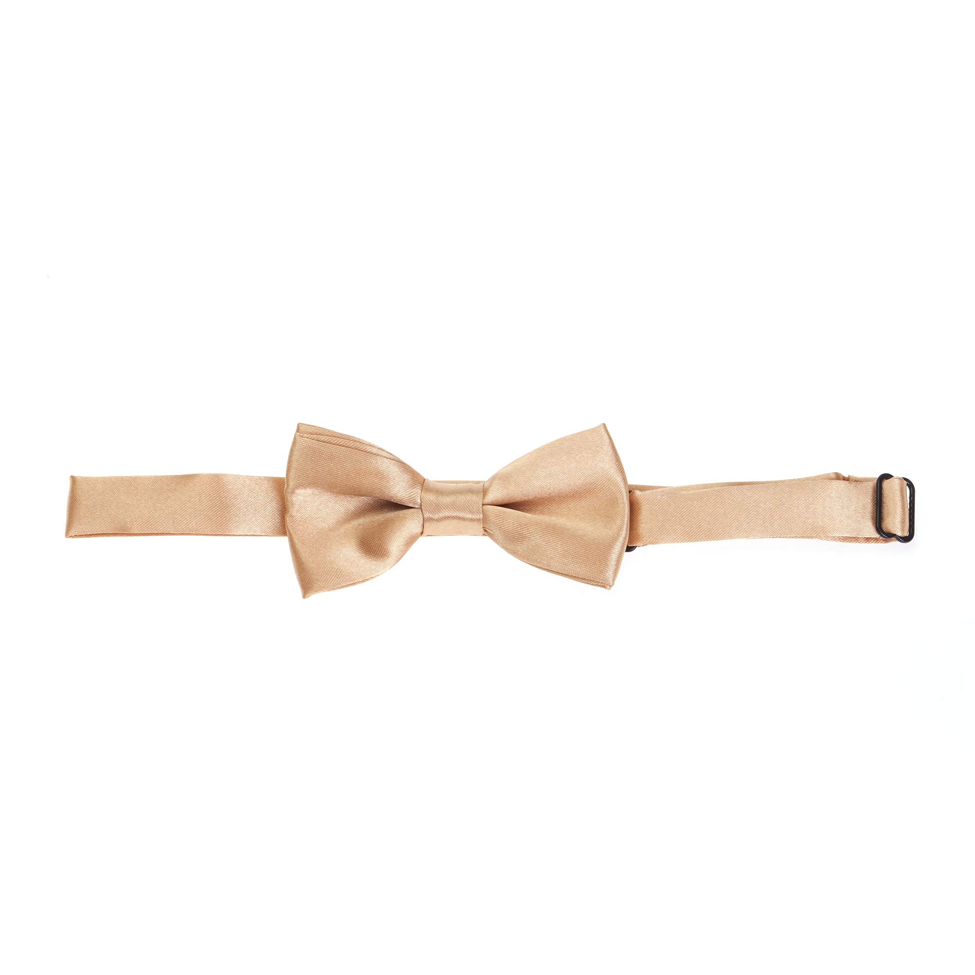 The Tie Company Boys Copper The Tie Co™ Children's Pre-Tied & Adjustable Satin Solid Colour Classic Plain Bow Tie Kids (Copper)