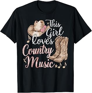 This Girl Loves Country Music T-Shirt