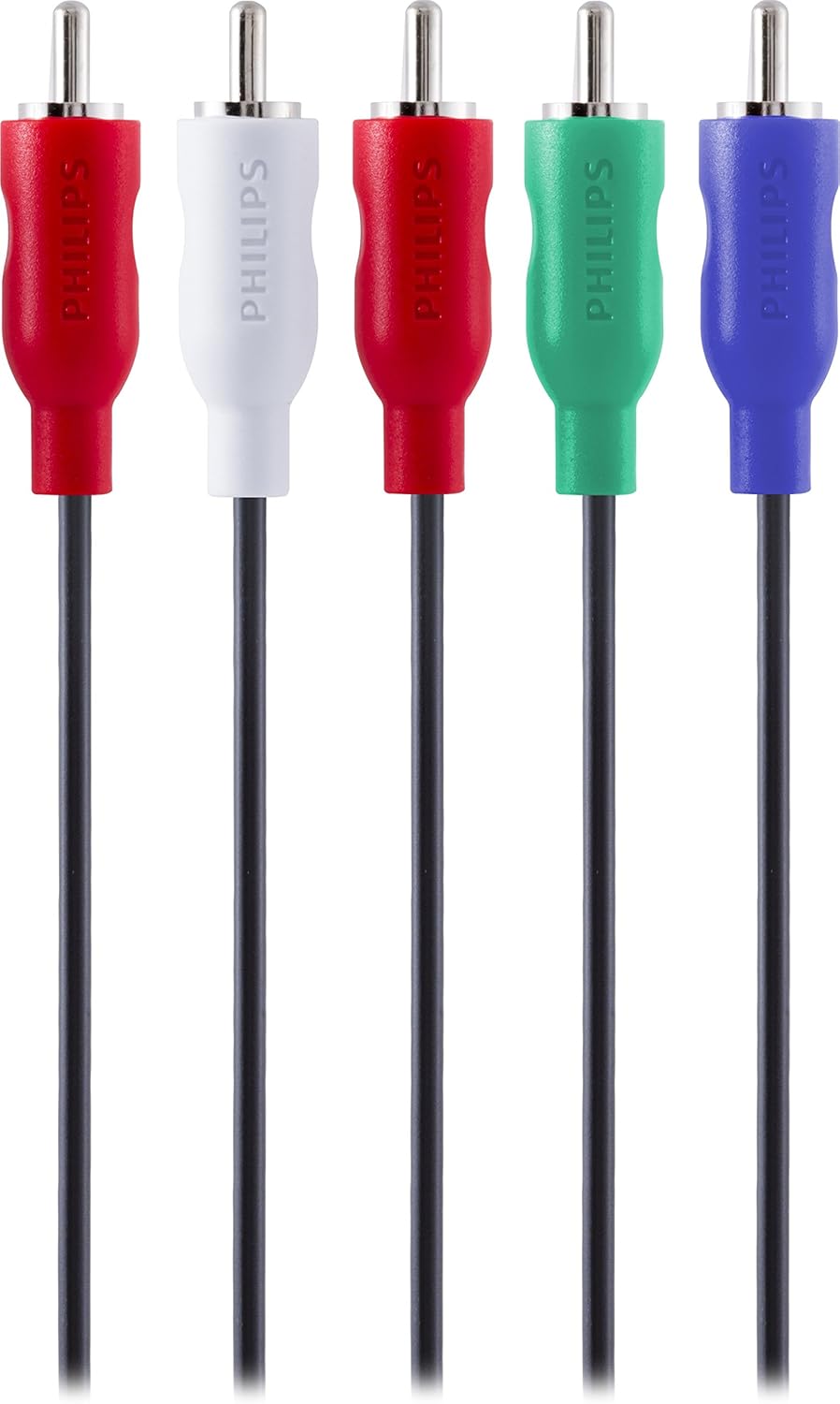PHILIPS RCA Video and Audio Component Cable, 6ft (1.8m), 5