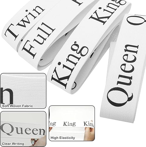 Miniatura 2 de Bandas de sábanas ajustables para cama  Mantén tus sábanas sin esfuerzo plegadas, organizadas y fácilmente identificables, ahorrándote tiempo y