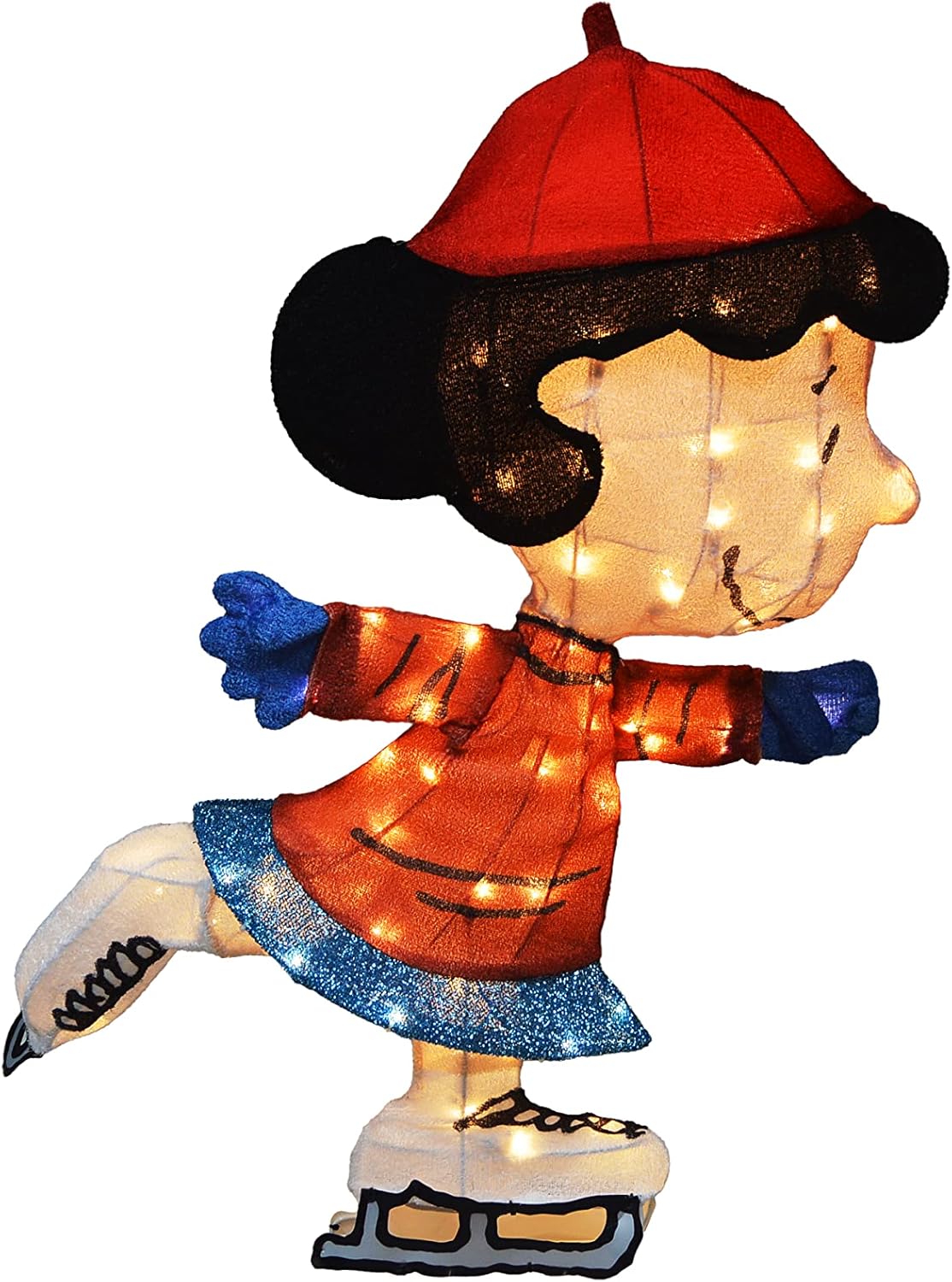 Peanuts Skating Outdoor 3D LED Yard DÉCOR (Lucy)