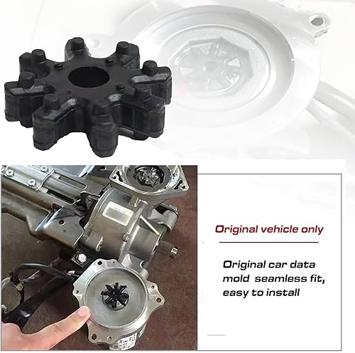 Miniatura 6 de 4 piezas de acoplamientos flexibles para automóvil, fundas de goma para volante de dirección, accesorios de columna de dirección electrónica,