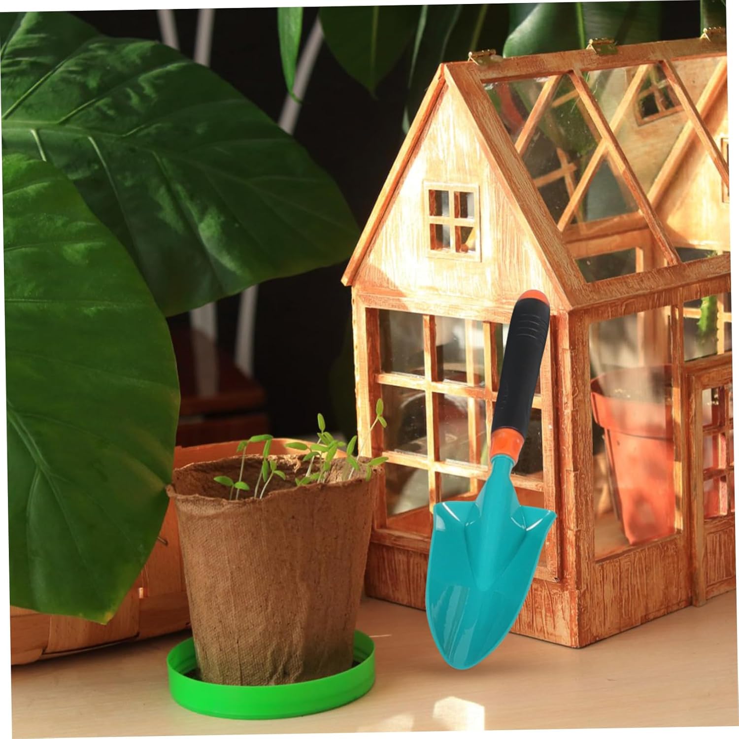 KICHOUSE 1set Boys and Girls Gardening Tools Adorable Green Watering Can Planting Tools for Outdoor Fun Lightweight Gardening Playset for Boy Girl for Flower and Vegetable Planting