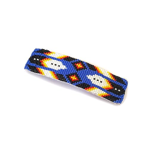 Miniatura 1 de Pinzas para el cabello con cuentas Colección hecha a mano estilo nativo americano (Pattern-13H)