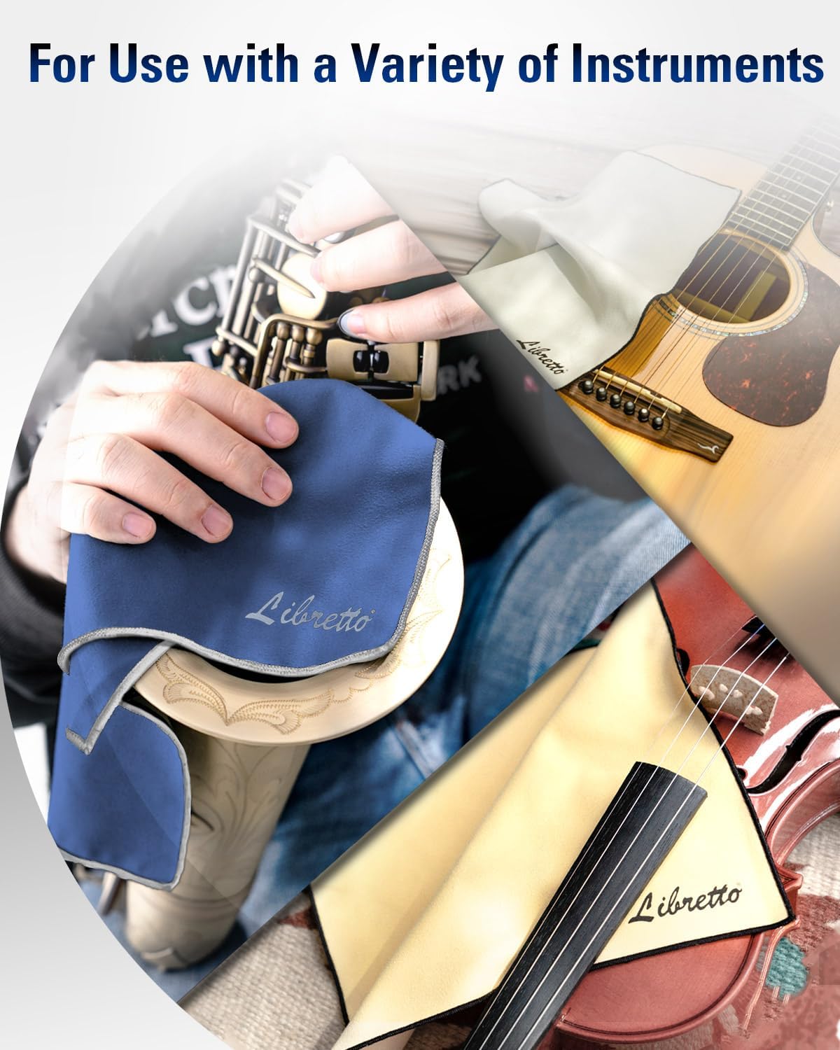 Stage Rocker Low-profile Microphone Stand + Microfiber Polish Cloth for Musical Instrument