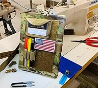 Vista 11 de TACTICAL NOTEBOOK COVERS Detachable Elastic Pen-Marker Loop Patch Hook Fastener Backing for Secure Attachment to Notebooks, Bags, and Gear Large