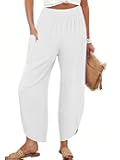 ANRABESS Womens Wide Leg Palazzo Capri Pants 2026 Summer Casual Loose High Waisted Lounge Flowy Cropped Beach Work Trousers