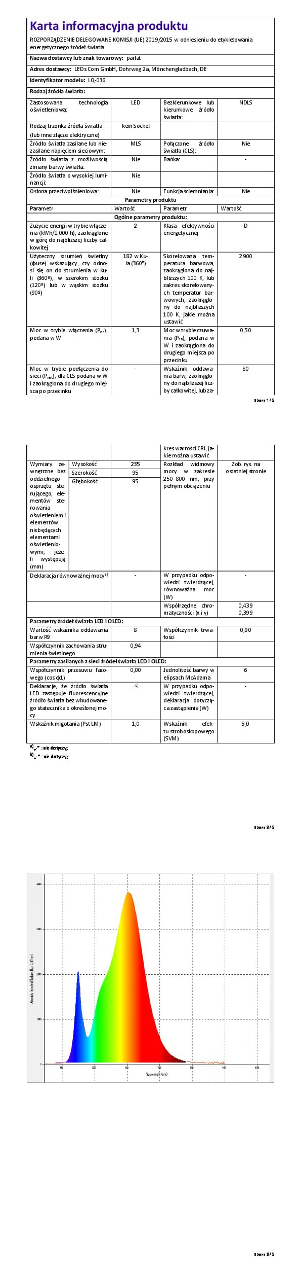 ledscom.de 5x LED Treppenlicht/Wandeinbauleuchte für innen und außen, Downlight, eckig, grau, 95 x 235mm, warmweiß