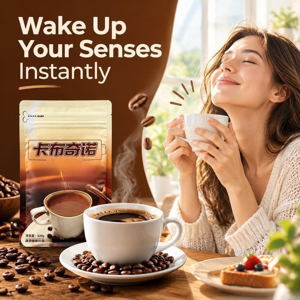 Miscela di caffè solubile da 220 g – 3 gusti, confezione in stick